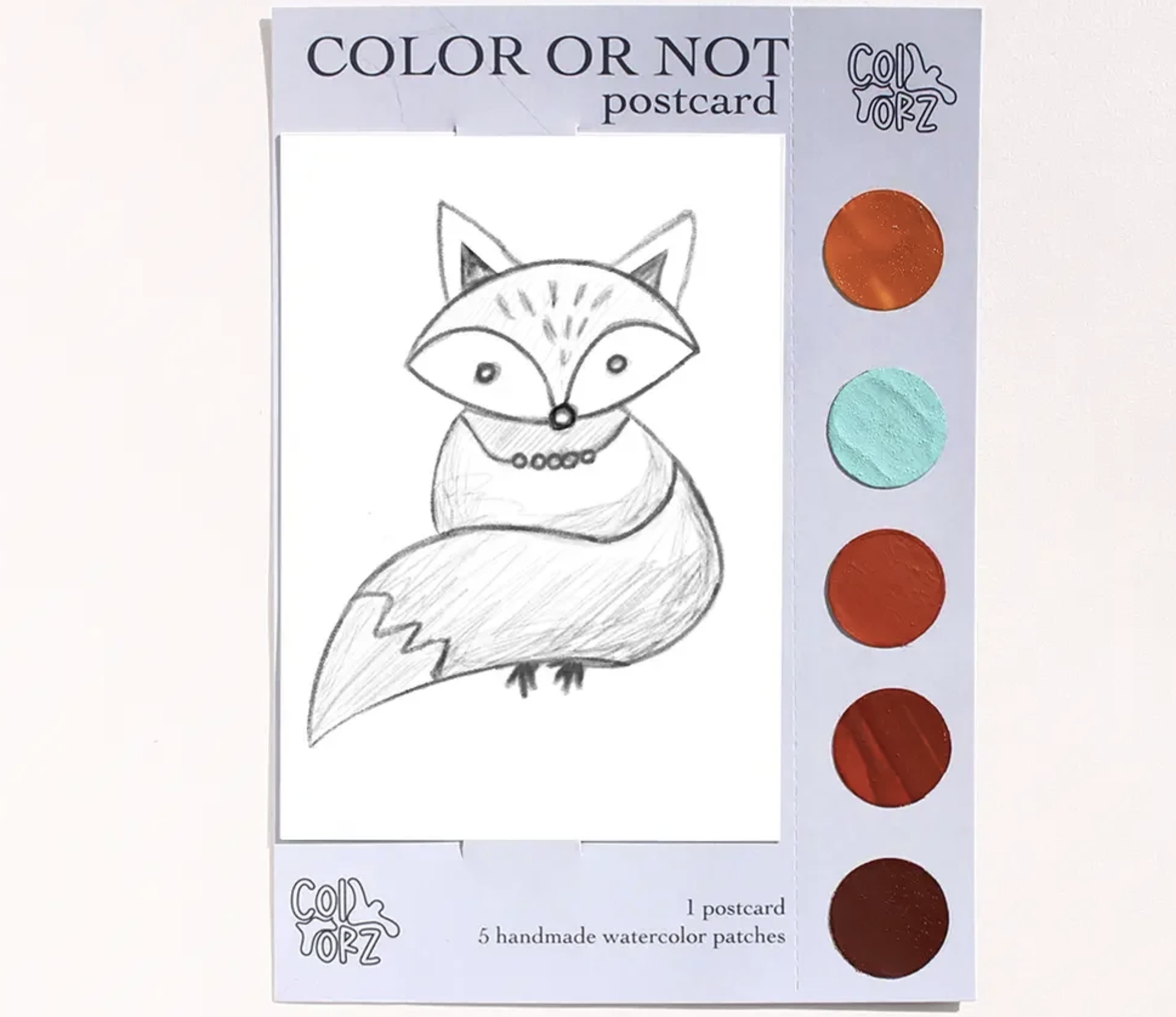 COLOR OR NOT KARTPOSTAL – Tilki (Çocuk Serisi)