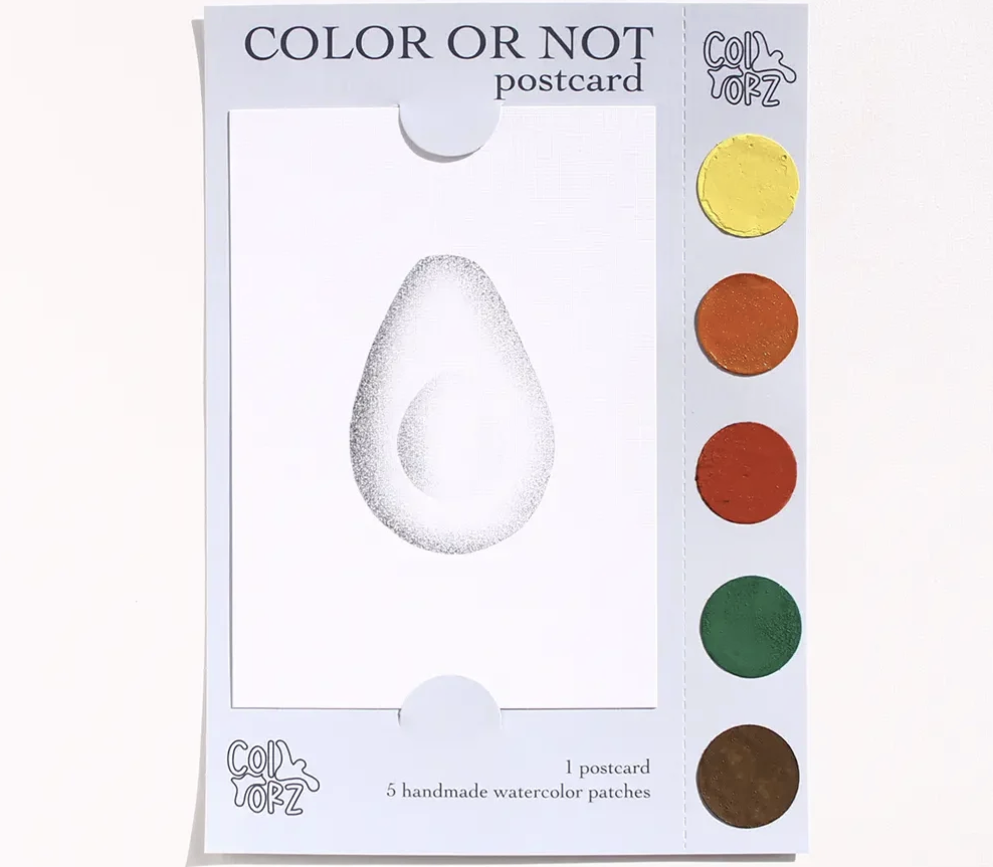 COLOR OR NOT KARTPOSTAL – Avokado (Detox Serisi)