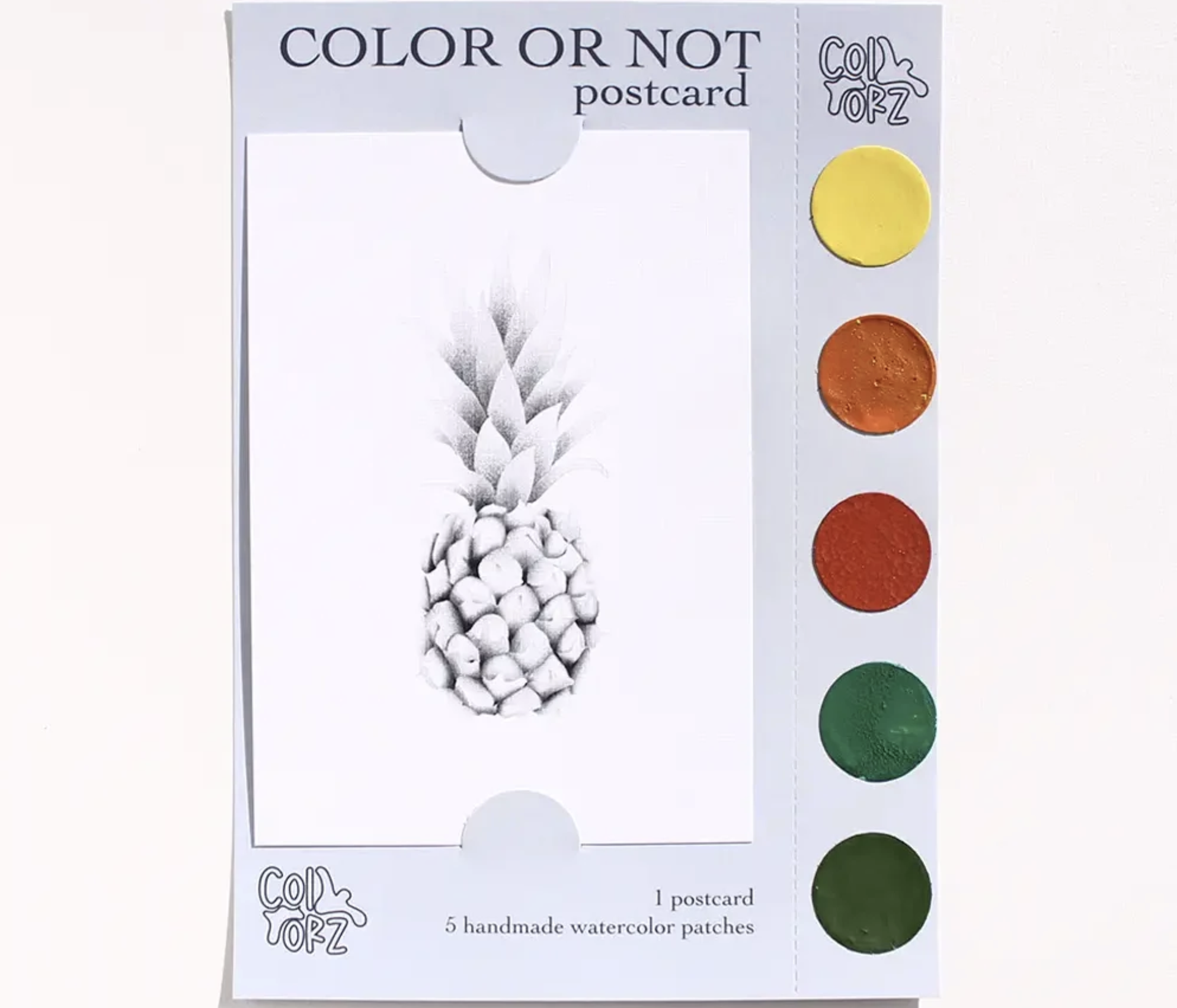 COLOR OR NOT KARTPOSTAL – Ananas (Detox Serisi)