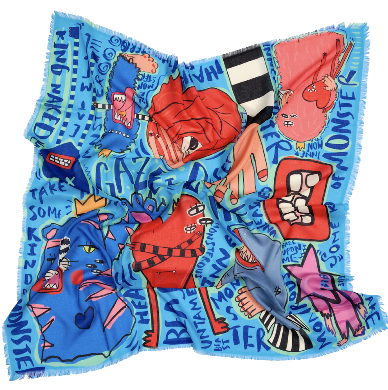 Inner Monster Kare Şal