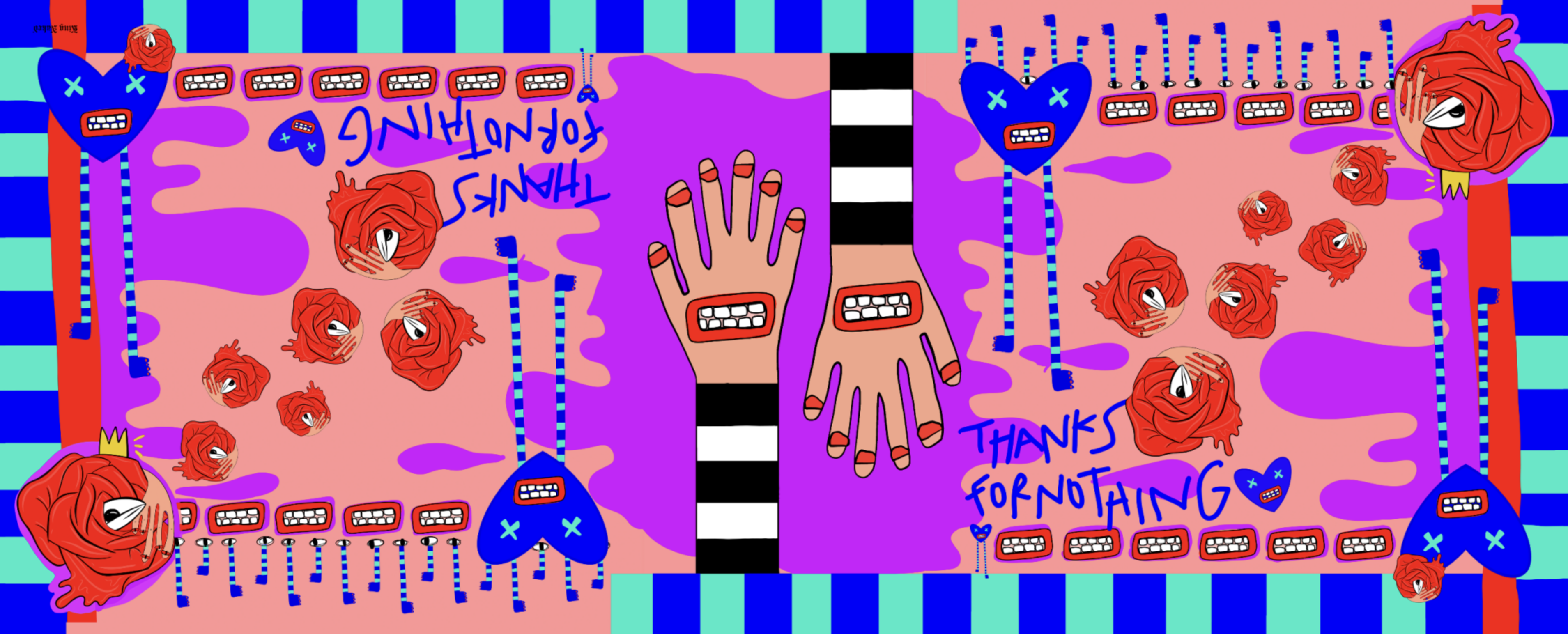 Thanks For Nothing Dikdörtgen Şal