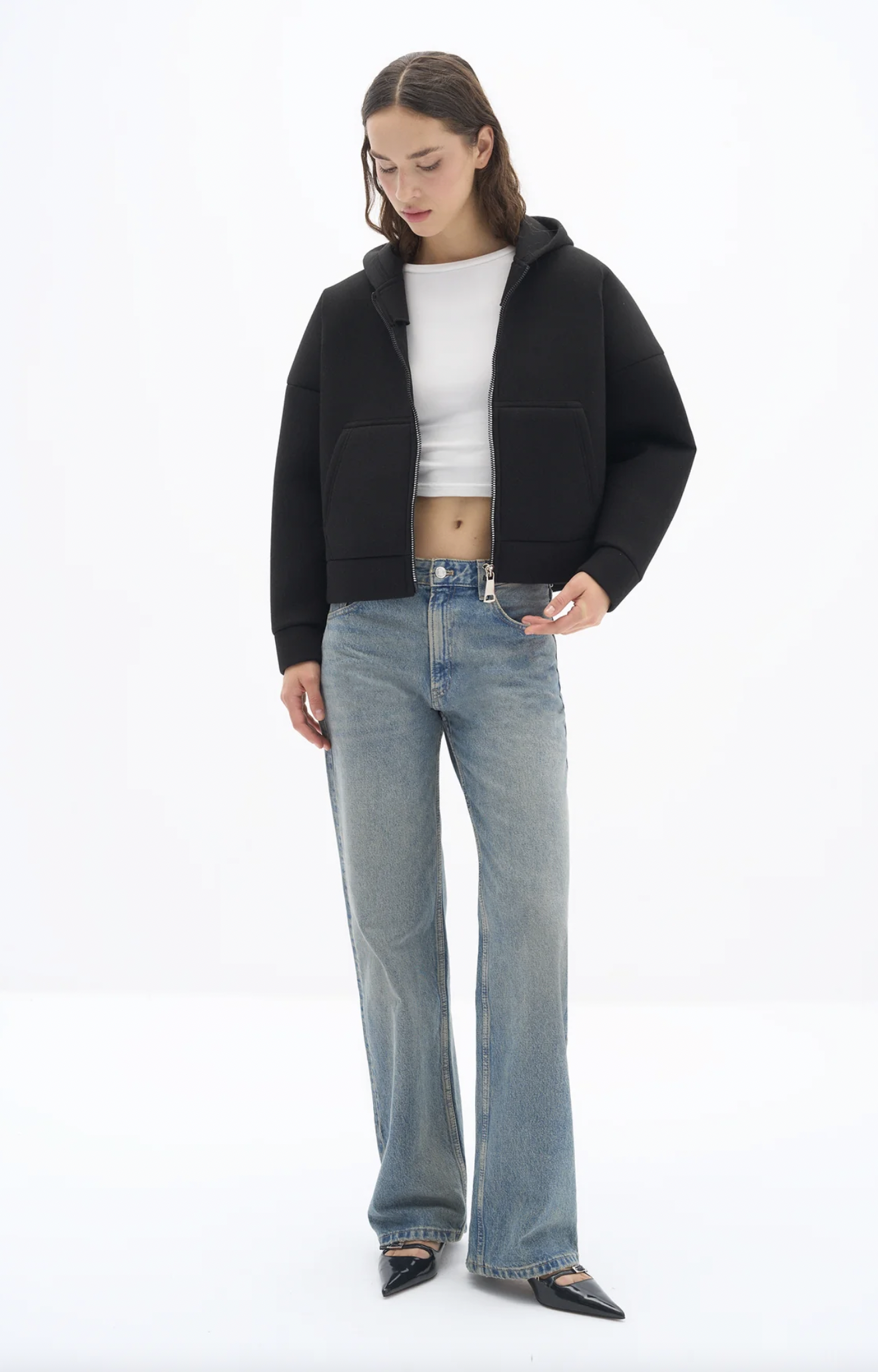 Siyah Surge Scuba Ceket