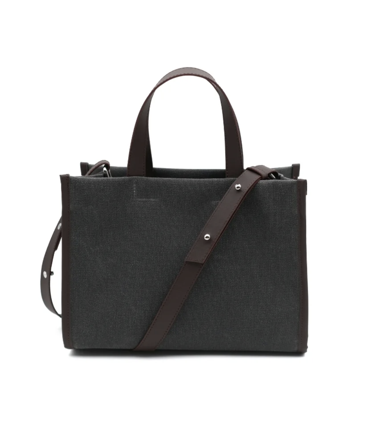 Kanvas Mini Tote Çanta Antrasit