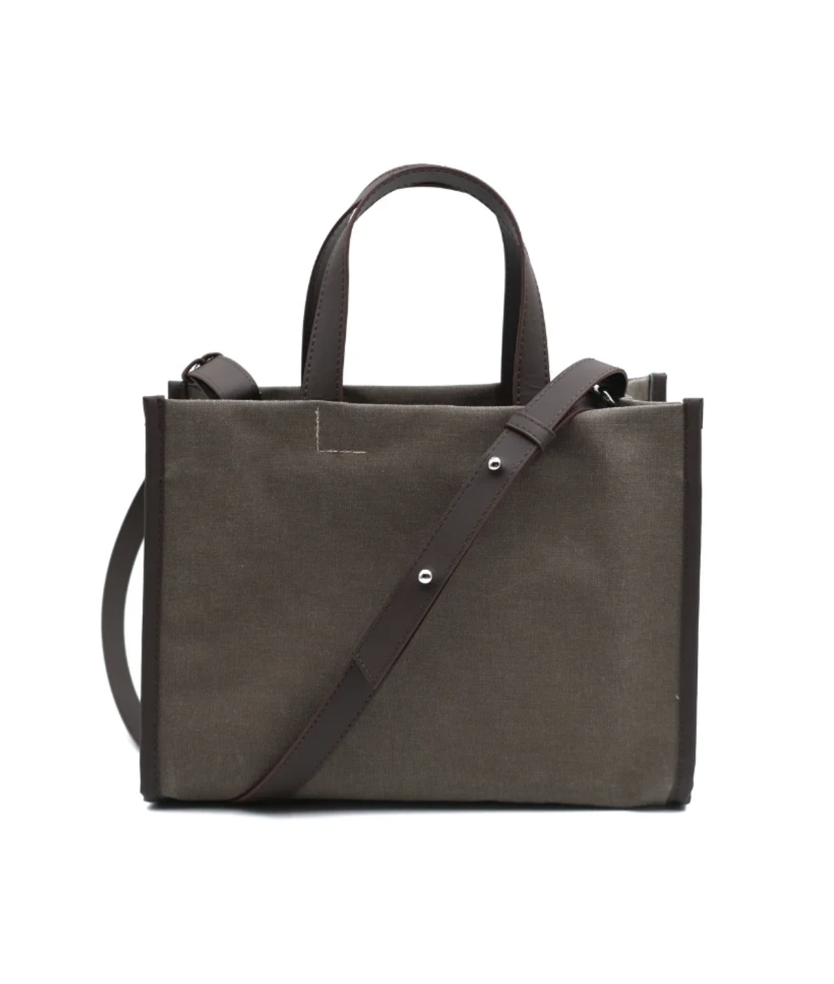 Kanvas Mini Tote Çanta Kahve