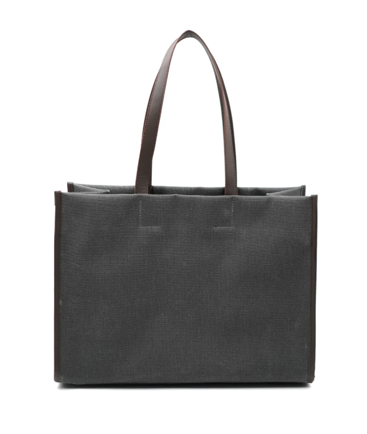 Kanvas Maxi Tote Çanta Antrasit 