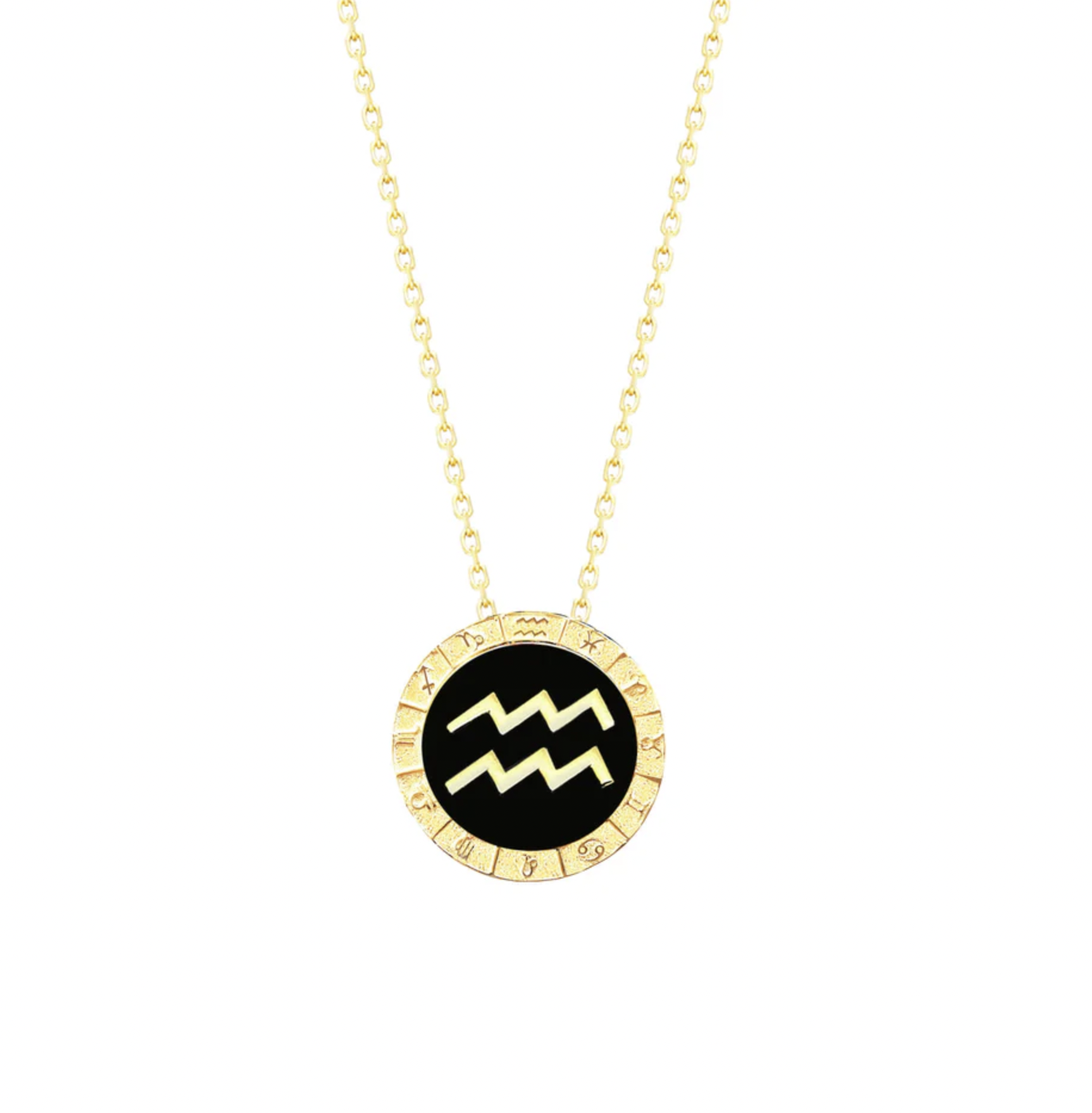 Aquarius Horoscope Necklace