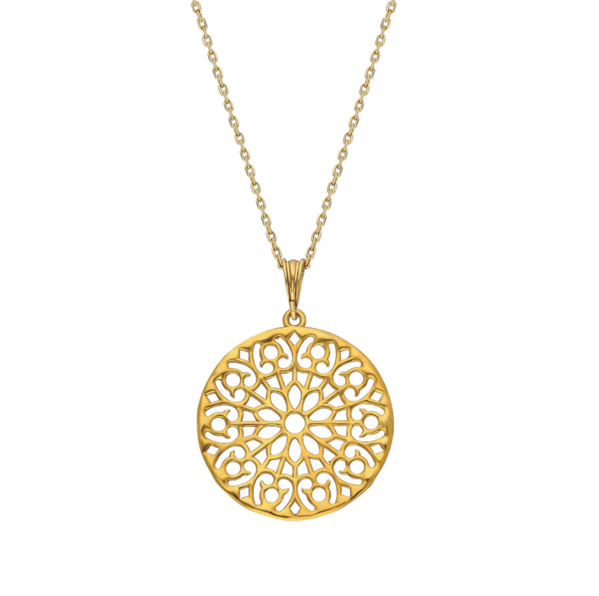 Mandala Flower Necklace