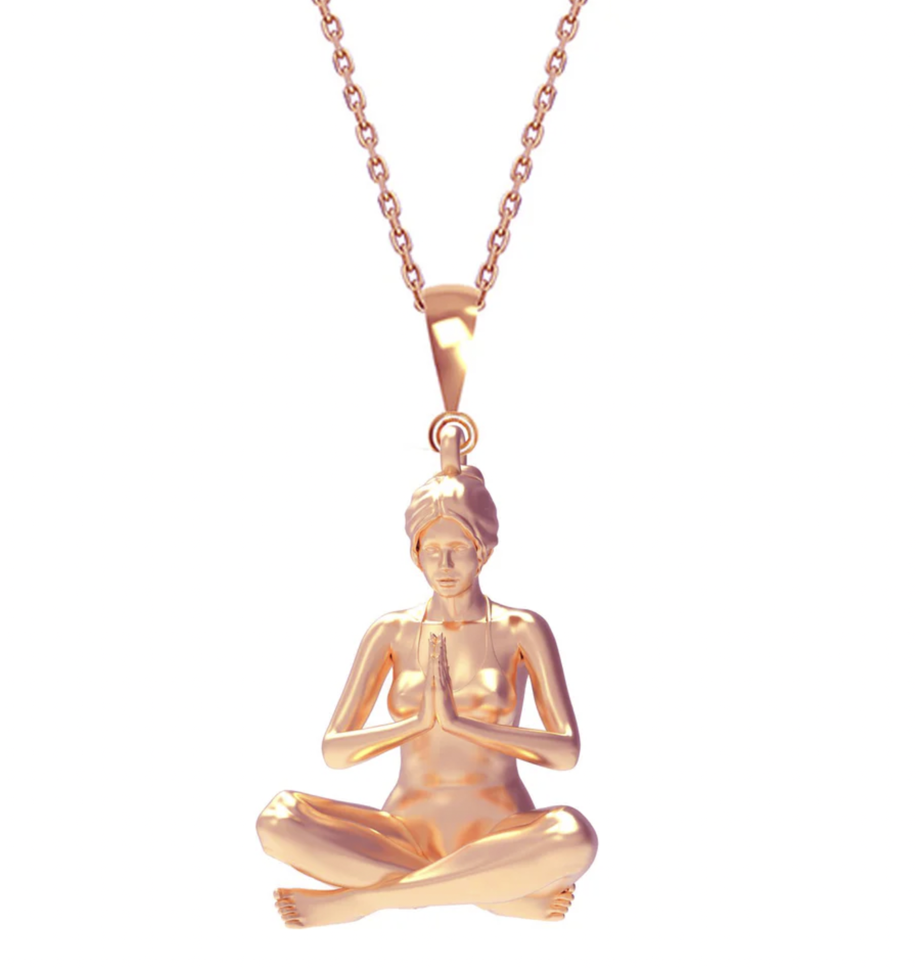 Sukhasana Pose Yoga Poses Necklace