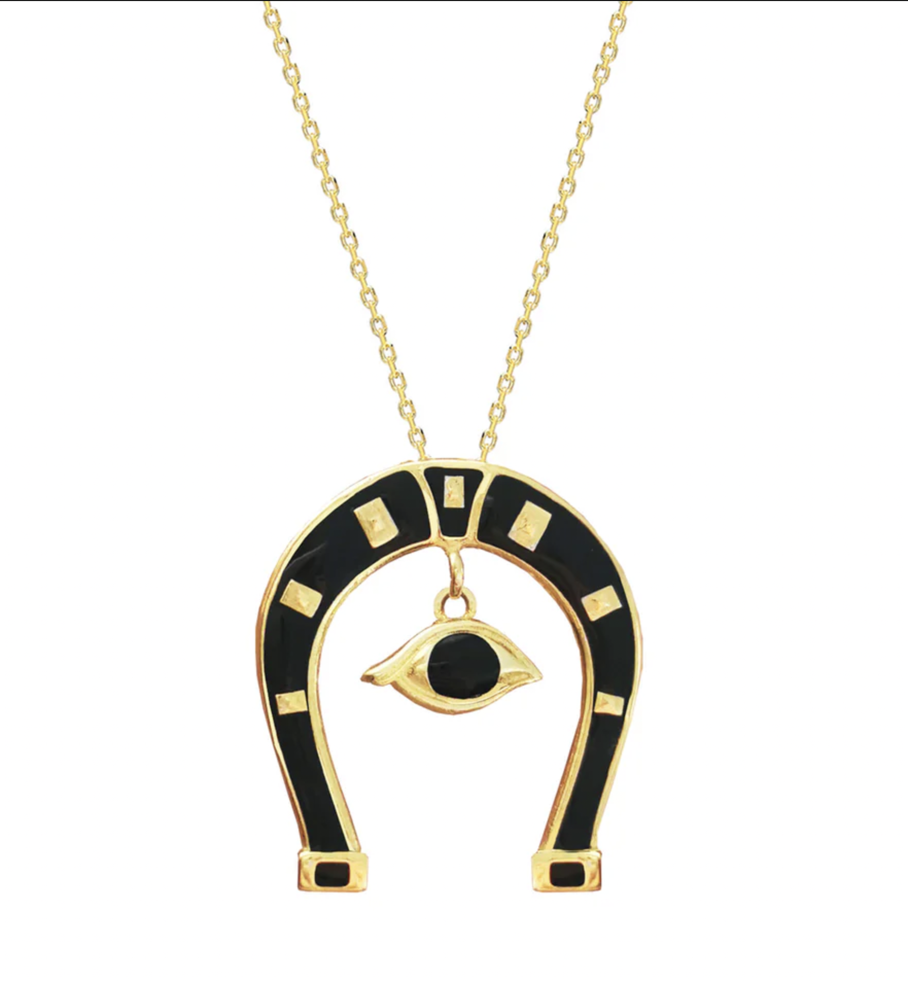 Horseshoe Eye Detailed Necklace