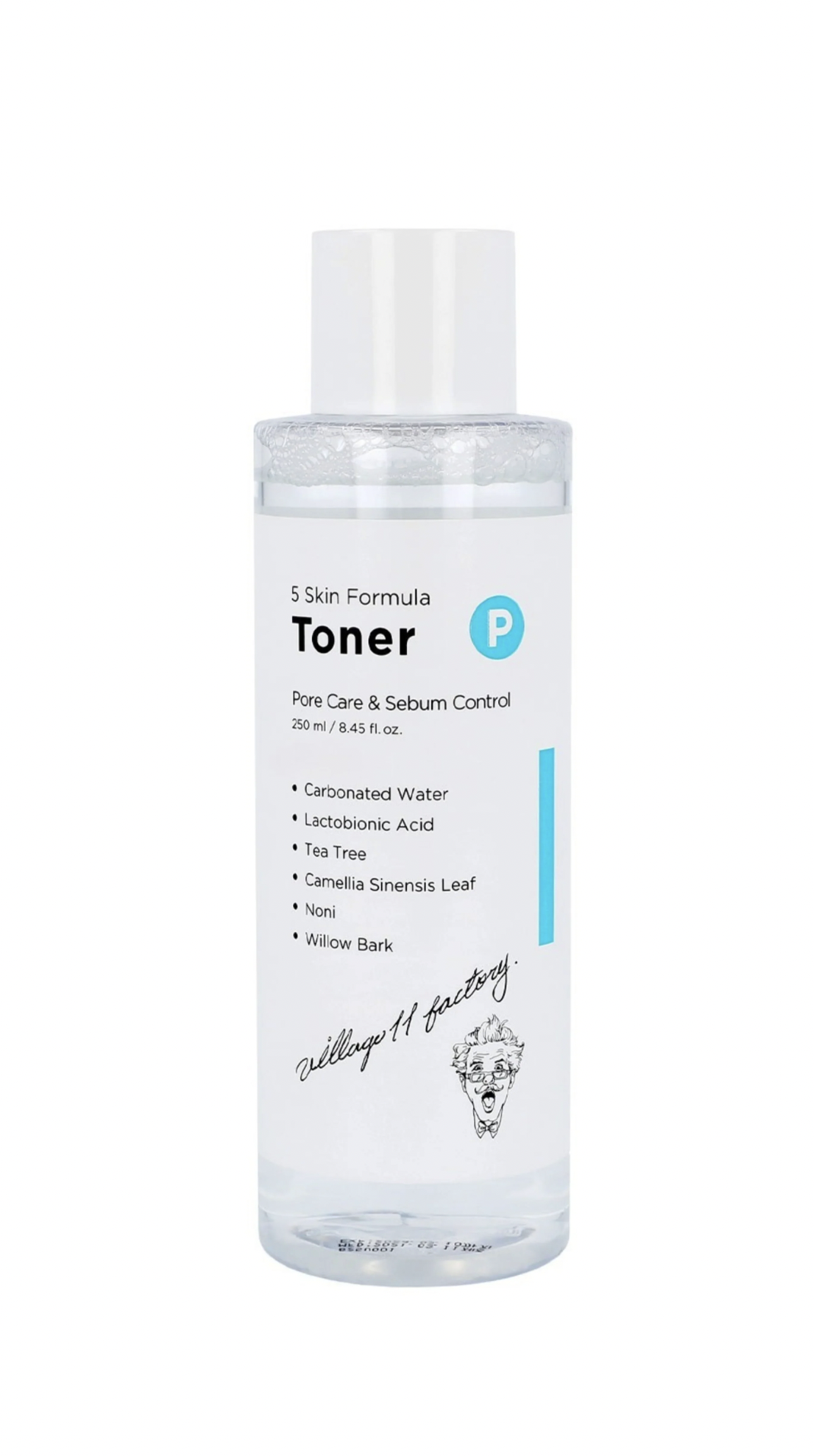 P Skin Formula Toner 250ml Siyah Nokta & Akne Karşıtı, Gözenek Sıkılaştırıcı Arındırıcı PHA & Çay Ağacı Tonik