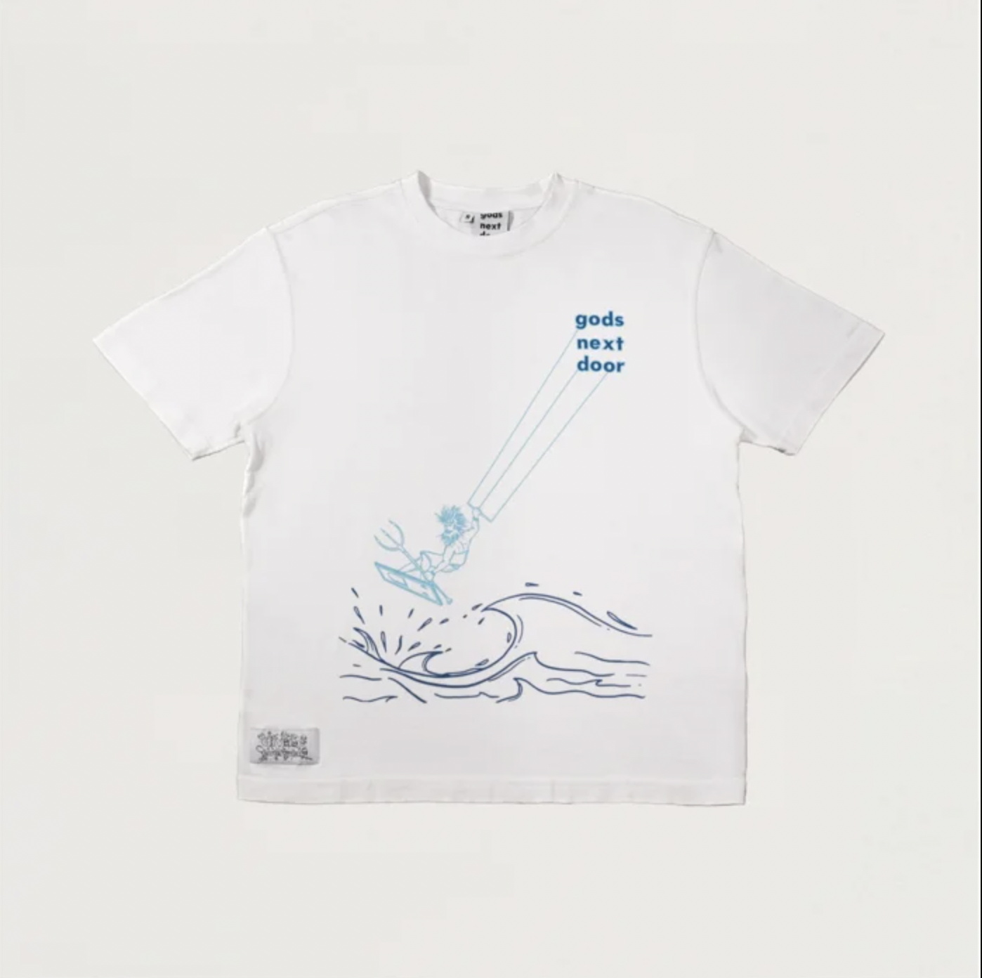 Making Waves… Literally Tişört- Beyaz