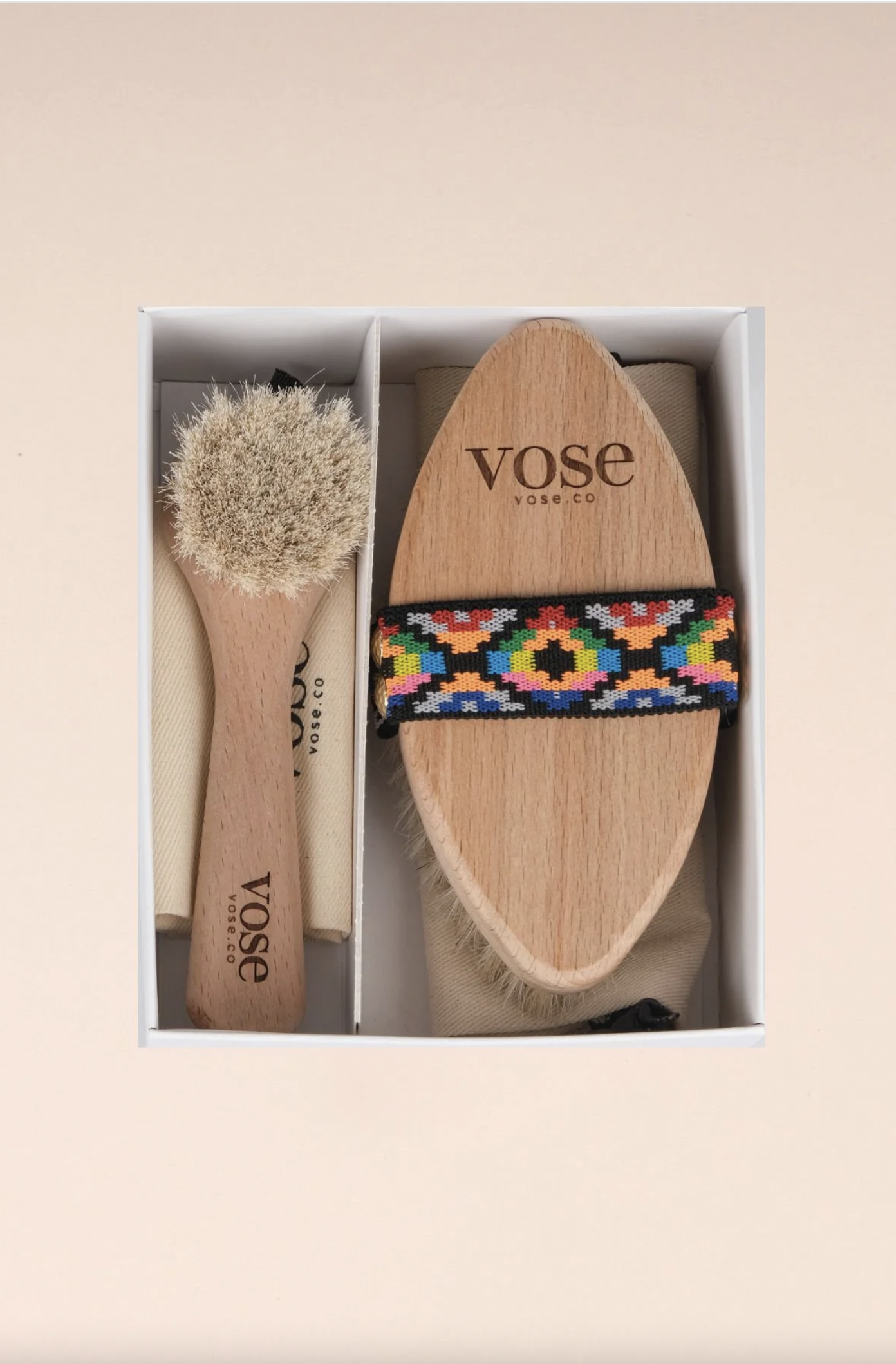 2li Set Doğal At Kılı Selülit Tulip + Yüz Fırçası