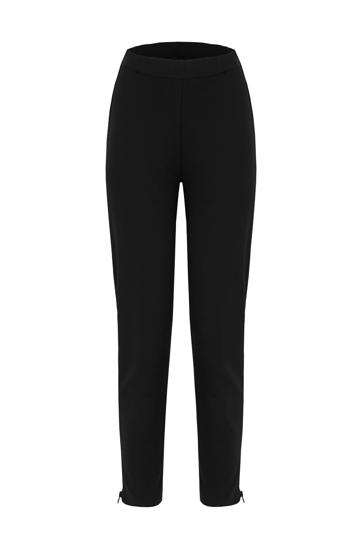 Ease Jogger Paçasında Fermuar Detaylı Siyah Eşofman