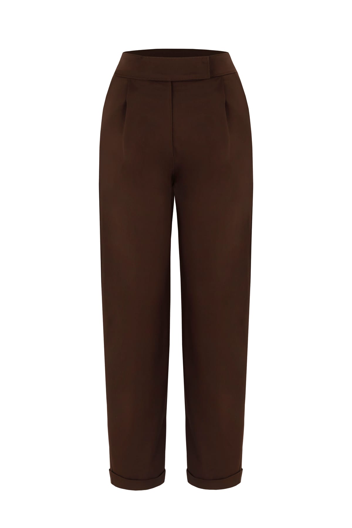 Origin Düğmeli Havuç Klasik Kahverengi Pantolon