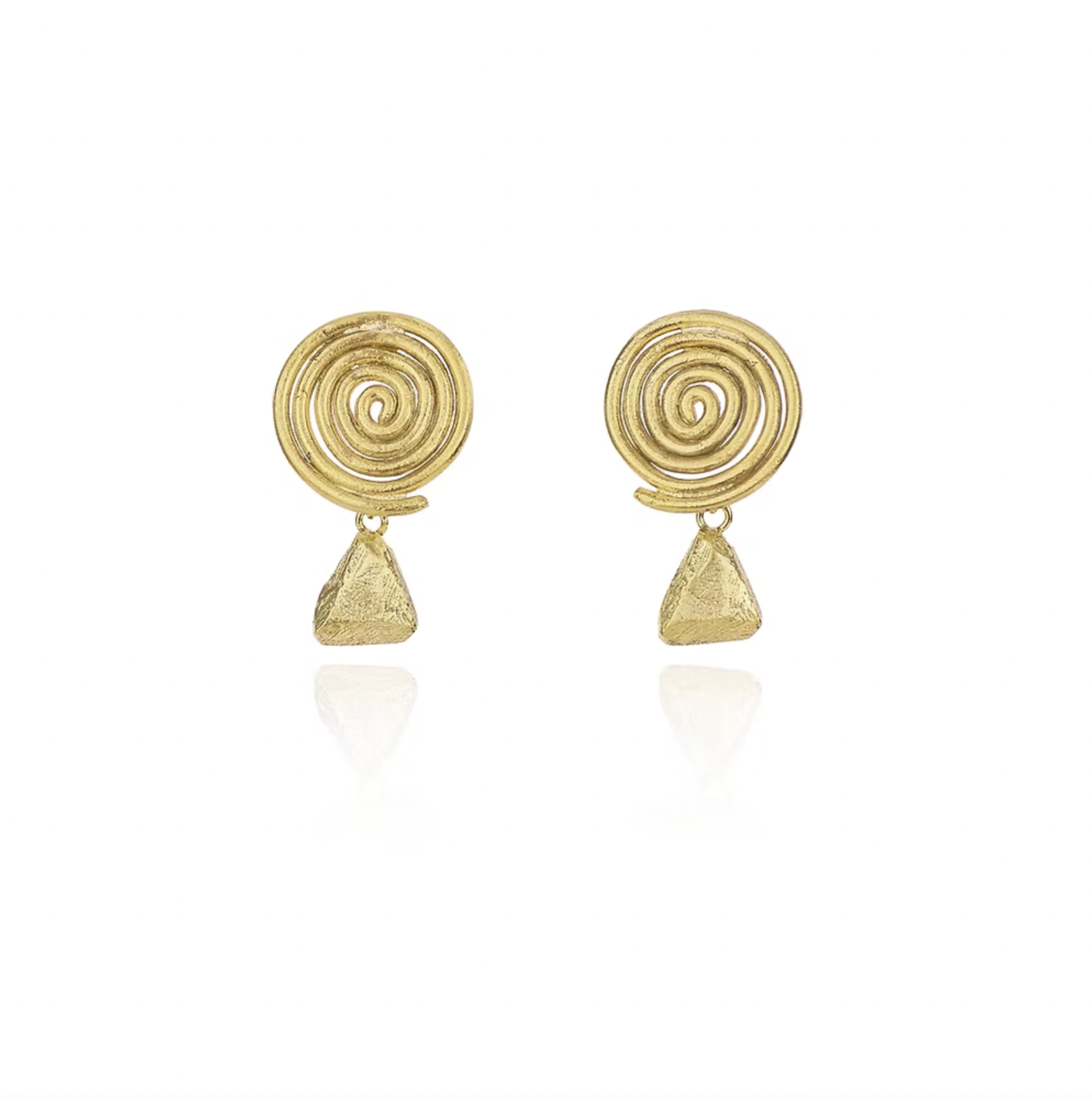Spiral Earrings-Gold