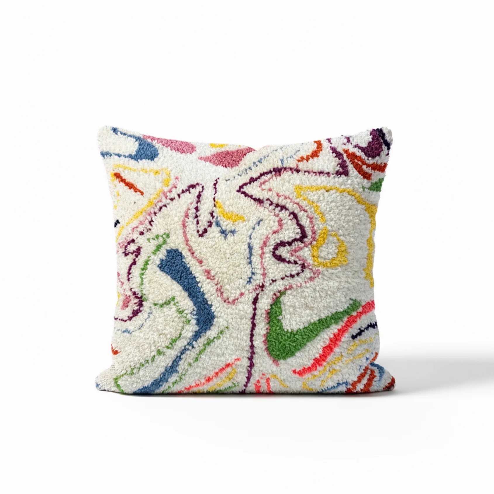 Akış Kırlent- BEYAZ