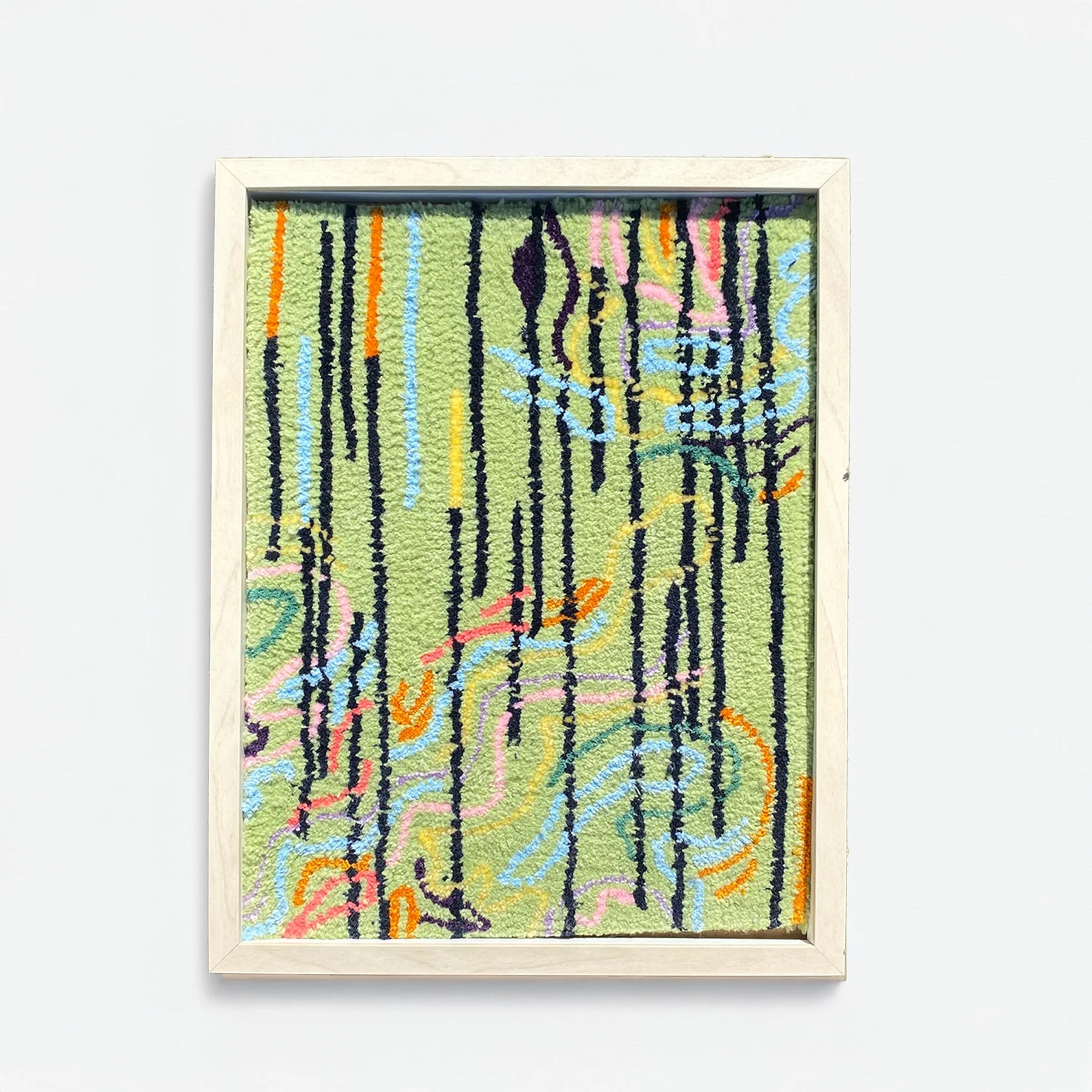 Yeşil Flow Tufted Tablo