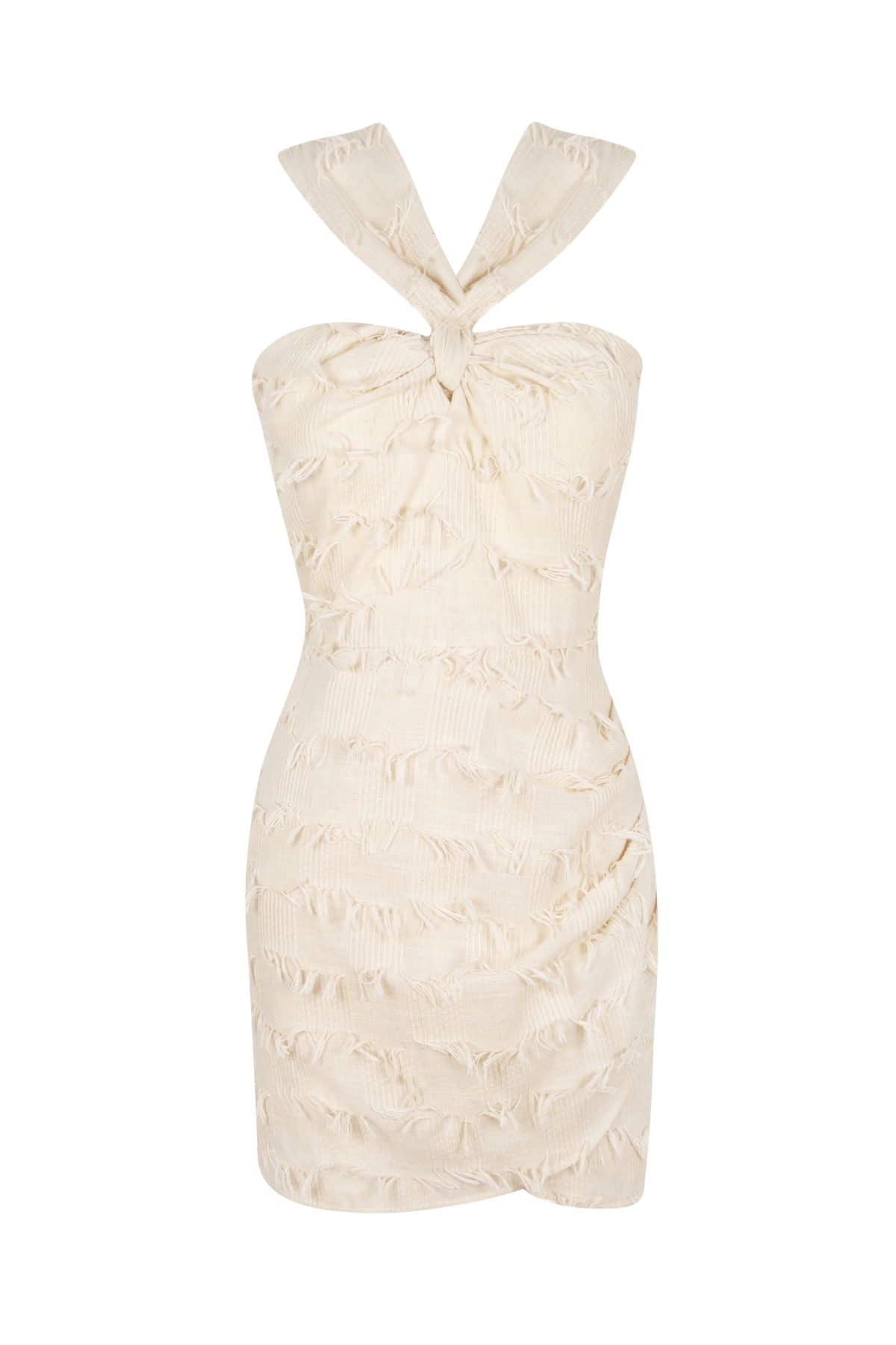 ERIN Mini Elbise Krem
