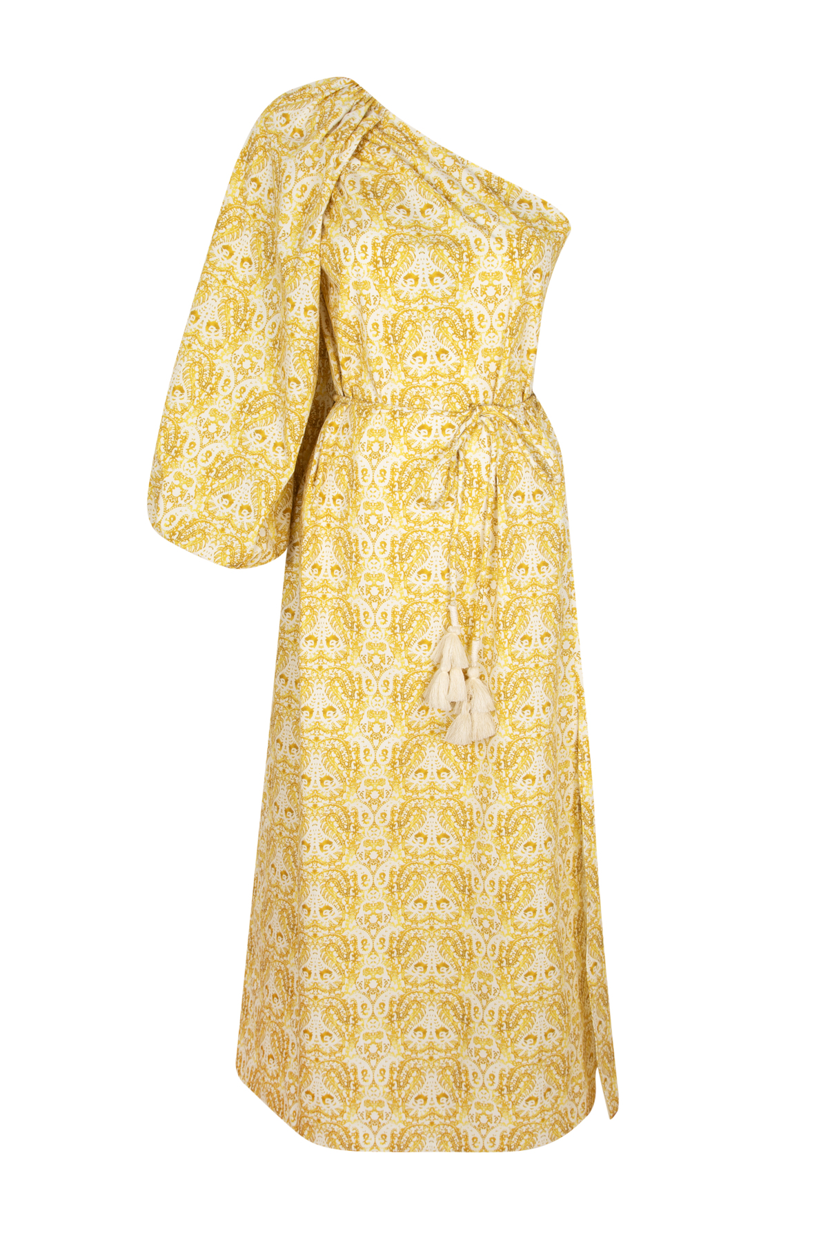 SORAYA Tek Omuz Sarı Elbise