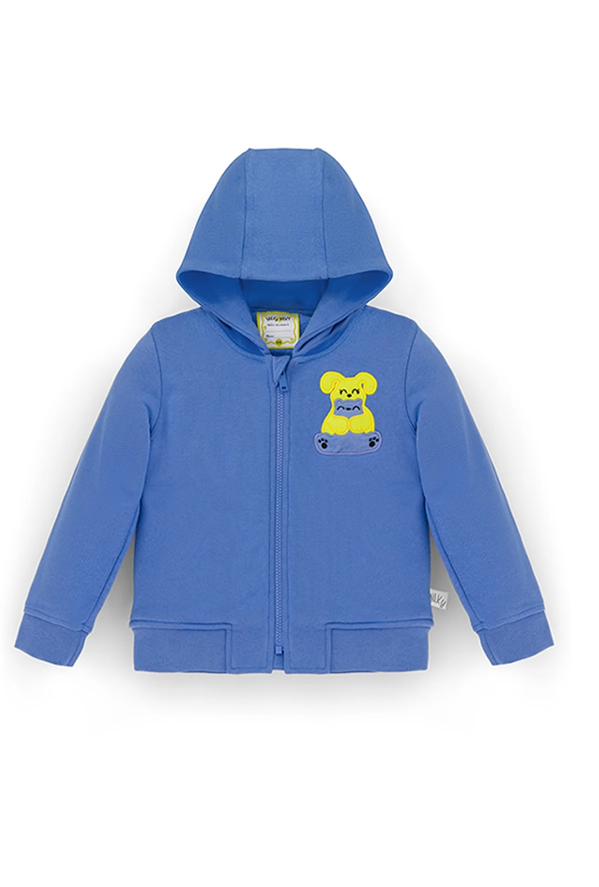 Ses Çıkaran Lila Fermuarlı Kapüşonlu Sweatshirt