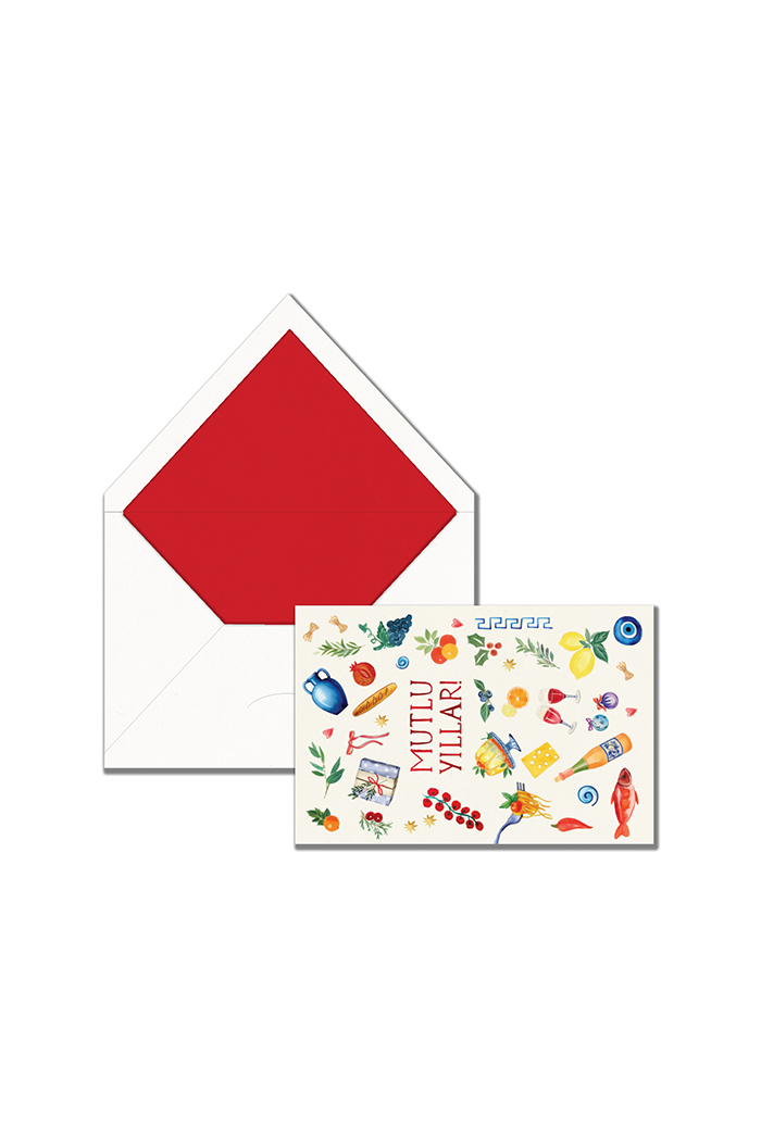 Medıterraneo Mutlu Yıllar Tebrik Kartı 10'lu