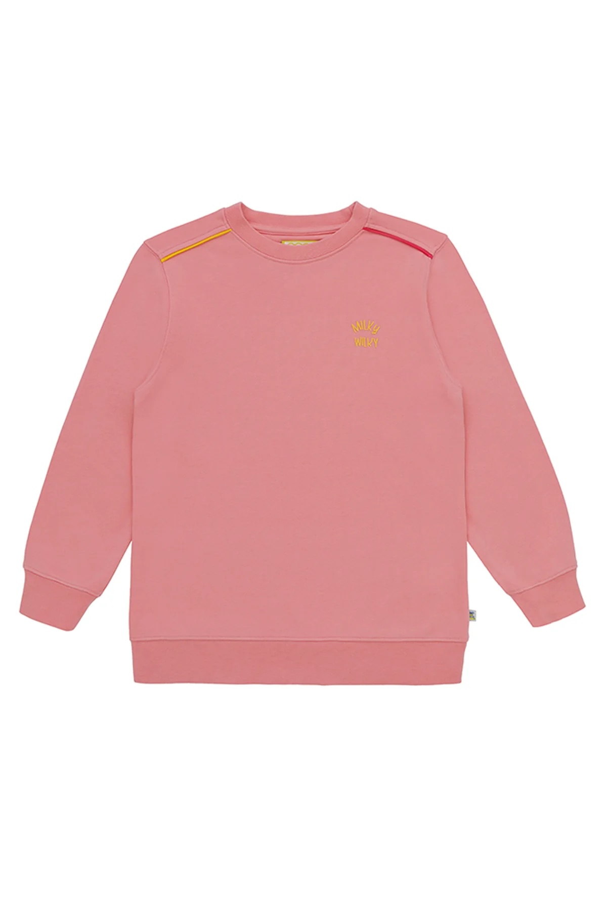 Kız Çocuk Pembe Bisiklet Yaka Sweatshirt