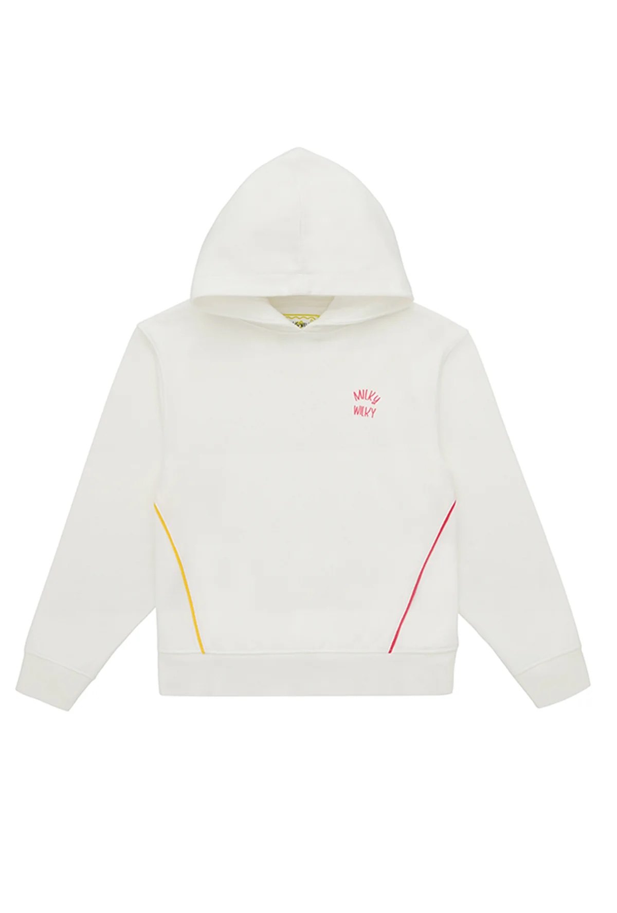 Kız Çocuk Beyaz Kapüşonlu Sweatshirt