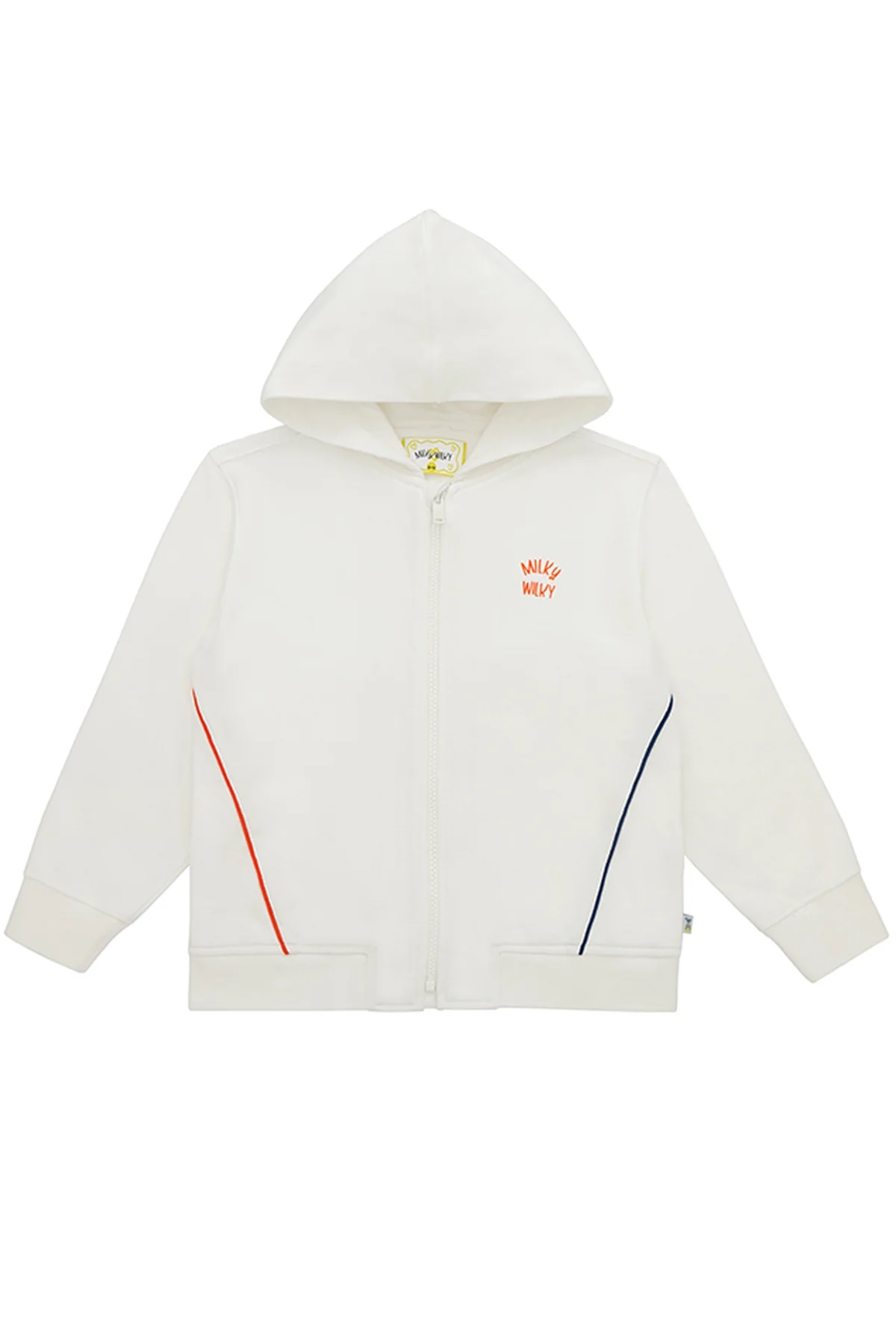 Erkek Çocuk Beyaz Kapüşonlu Sweatshirt