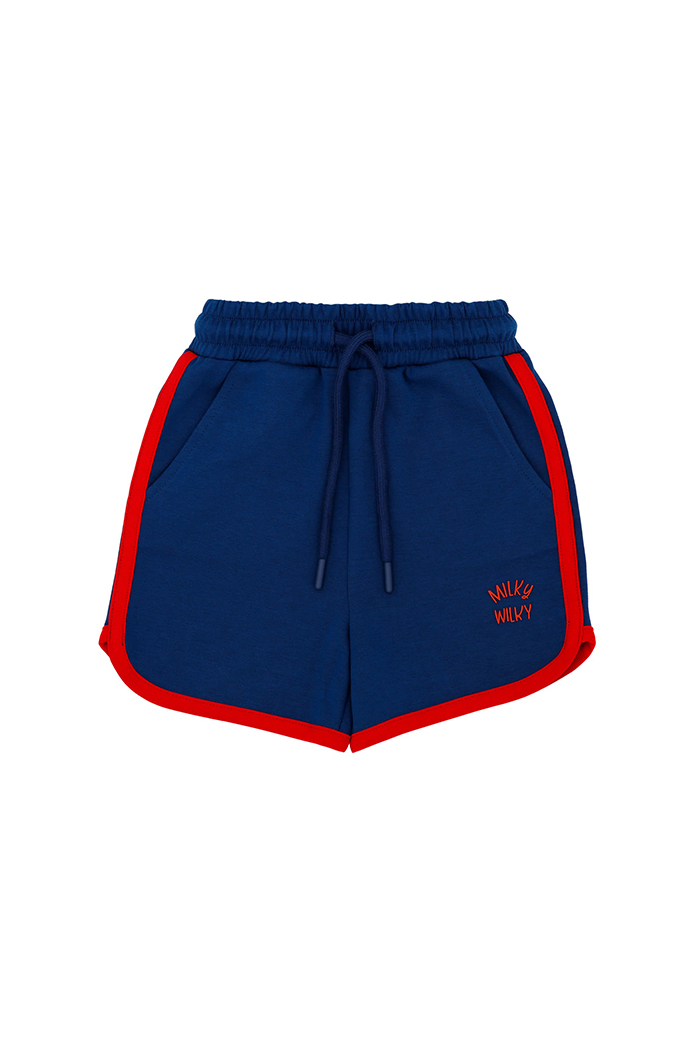 Lacivert Biyeli Şort