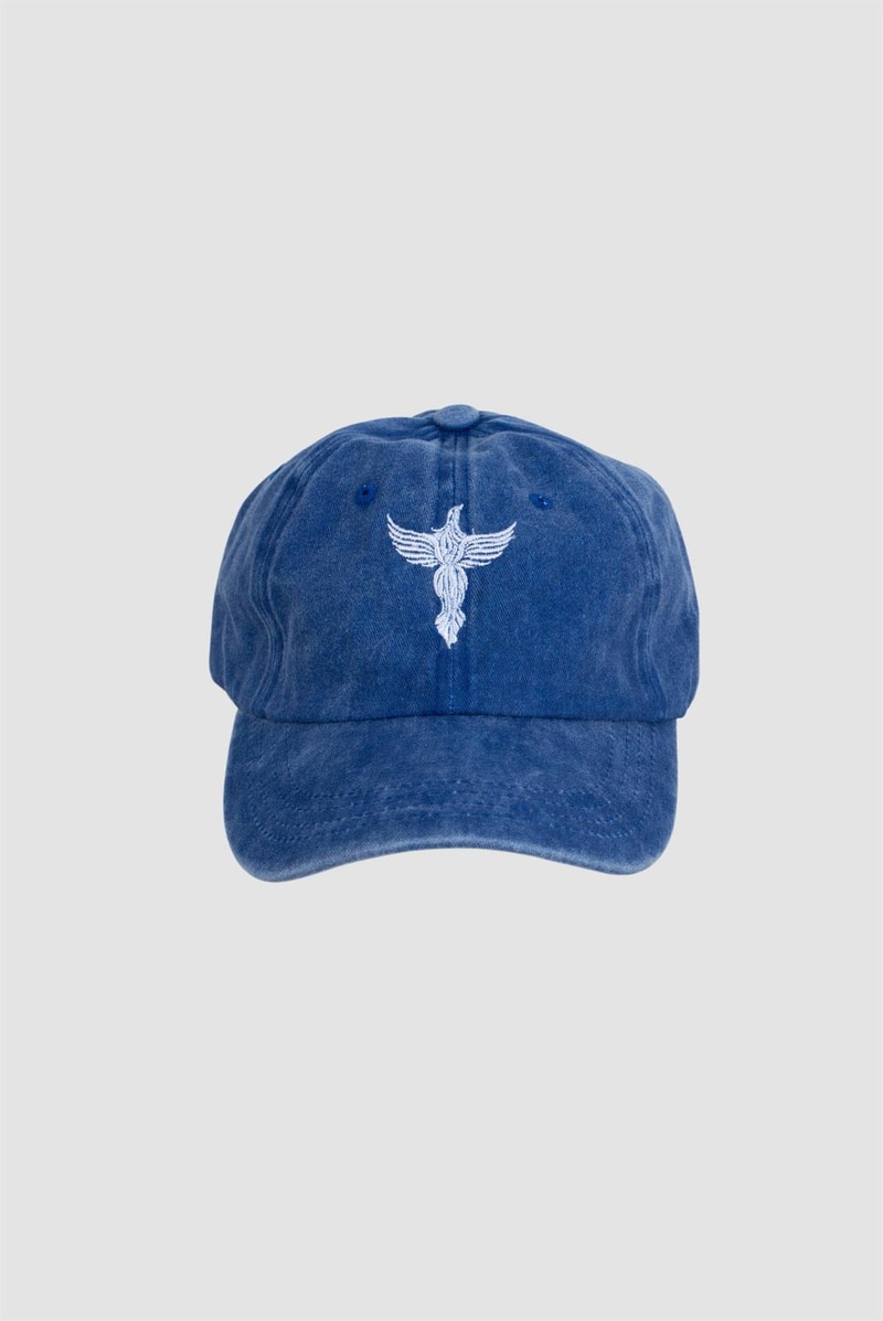 Unisex Sireng Eskitme Mavi Şapka