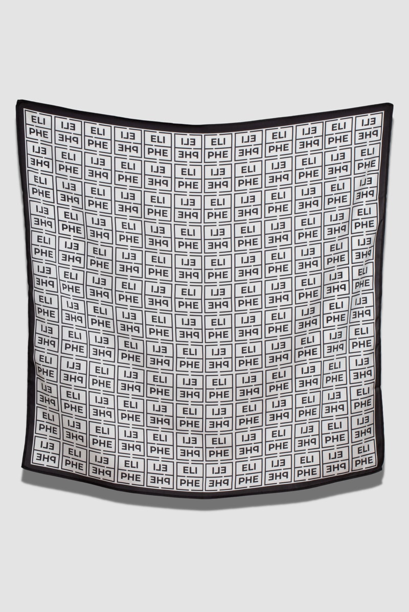 Monogram Siyah Fular