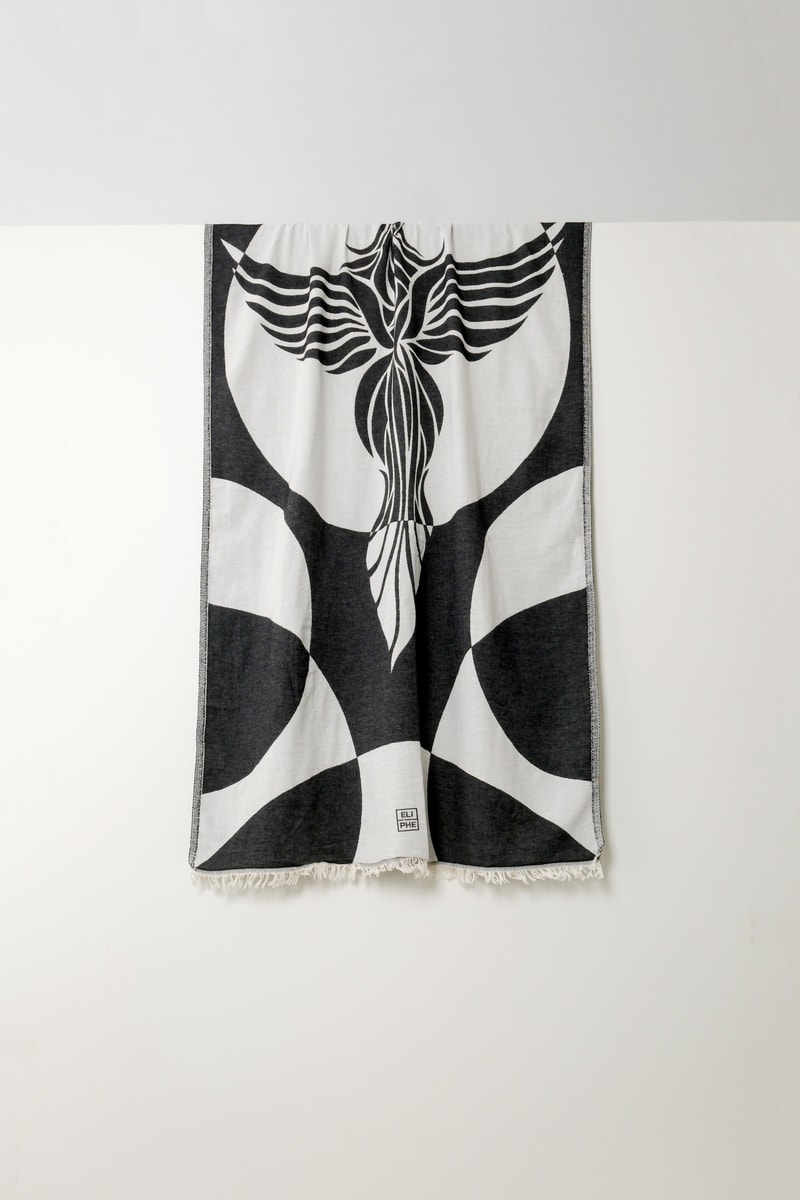 Sireng Siyah El Dokuması Peştamal