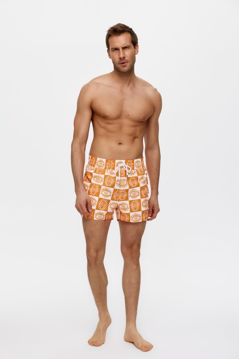 RAx Turuncu Deniz Şortu