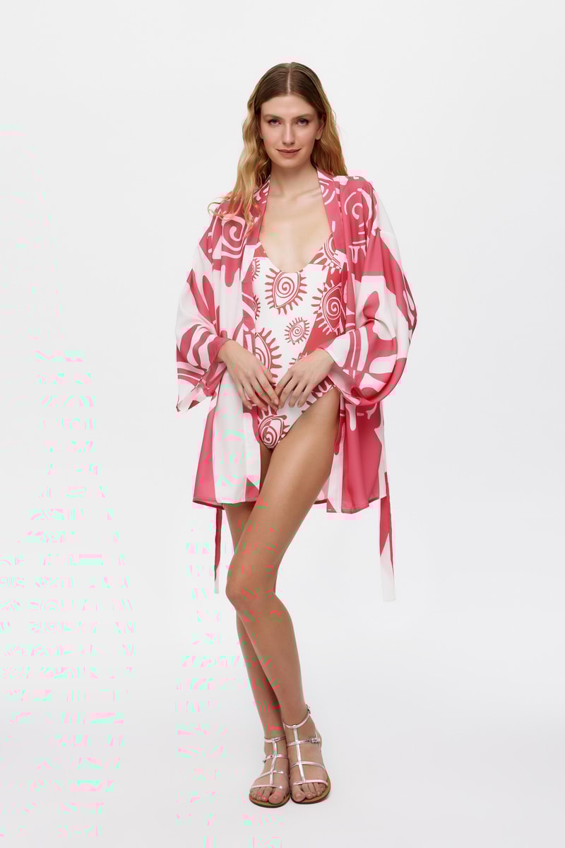 RAx Pembe Mini Kimono