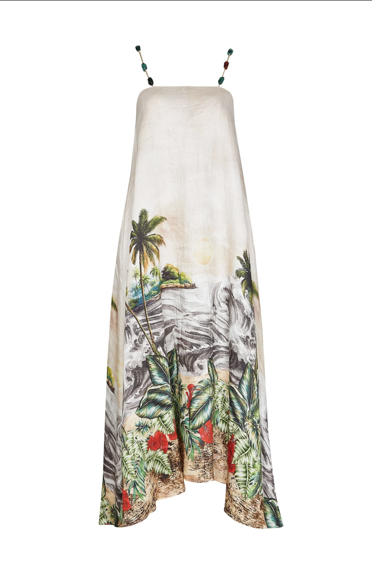 Palma Tropical Print Maxi Dress