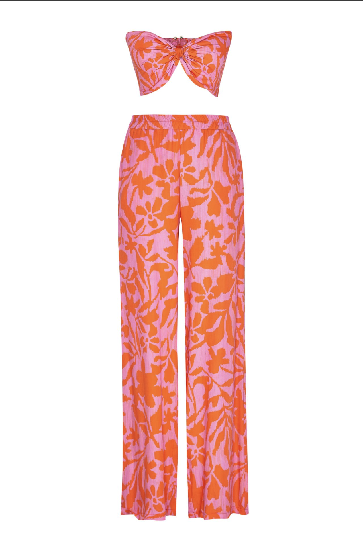 Zayana Floral Print Co-Ord Set in Pink