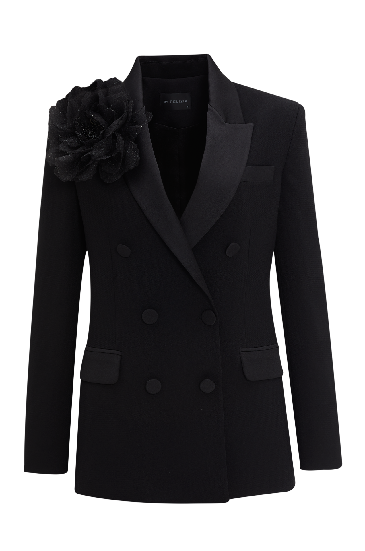 Tuxedo Suit Jacket in Black