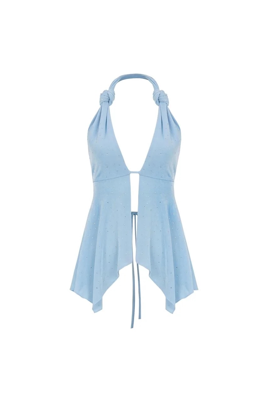 Marisa Blue Skirt Suit