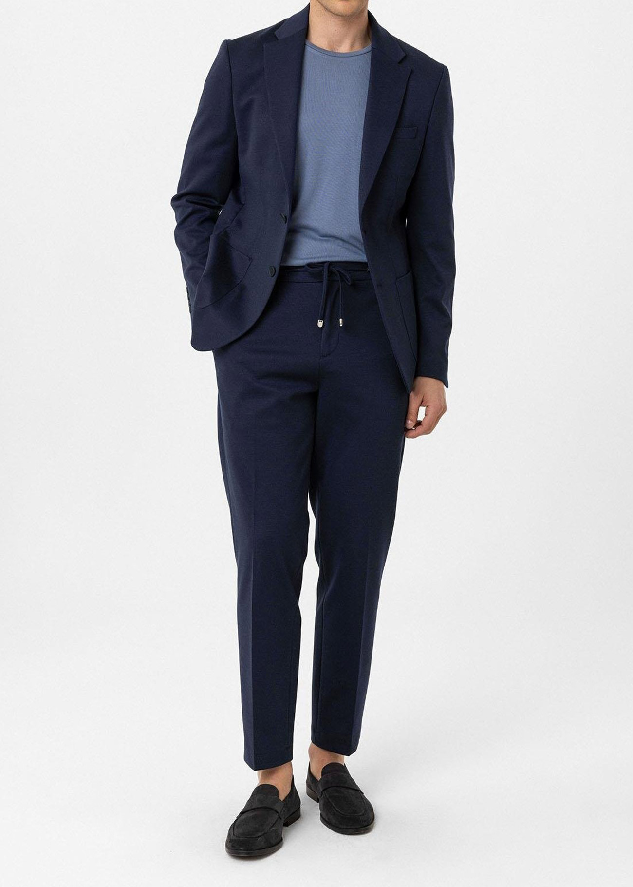 Lacivert Renk Slim Fit Casual Erkek Ceket