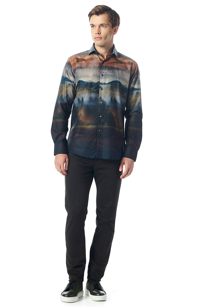 Giovane Gentile Siyah Gömlek