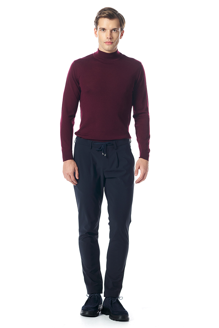 Giovane Gentile Pantolon Lacivert Casual