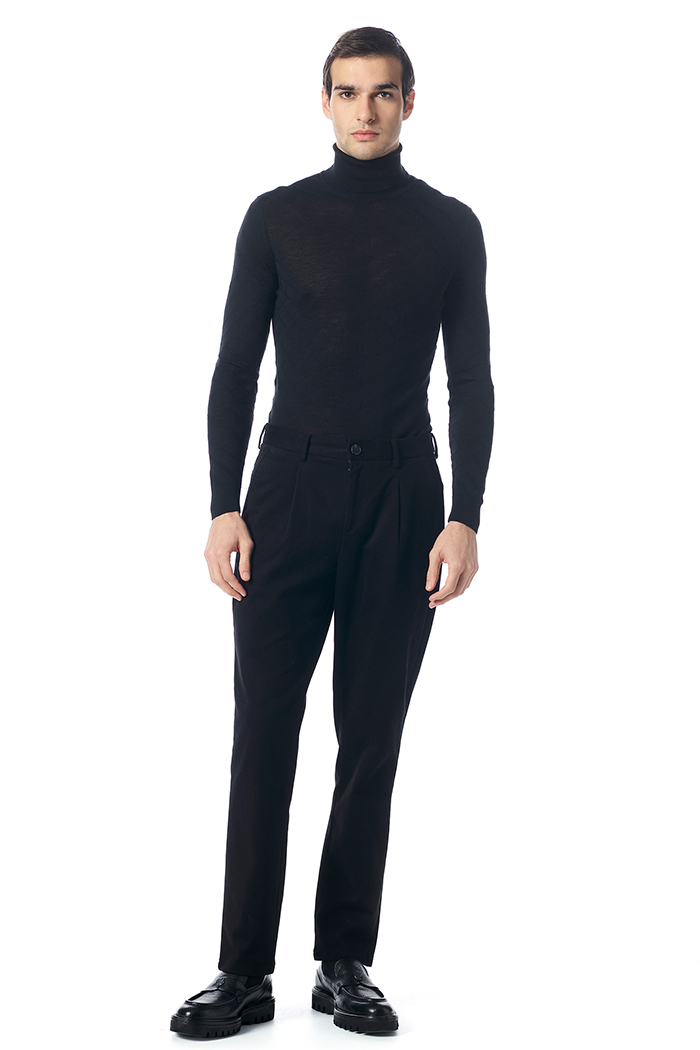 Giovane Gentile Pantolon Siyah Casual