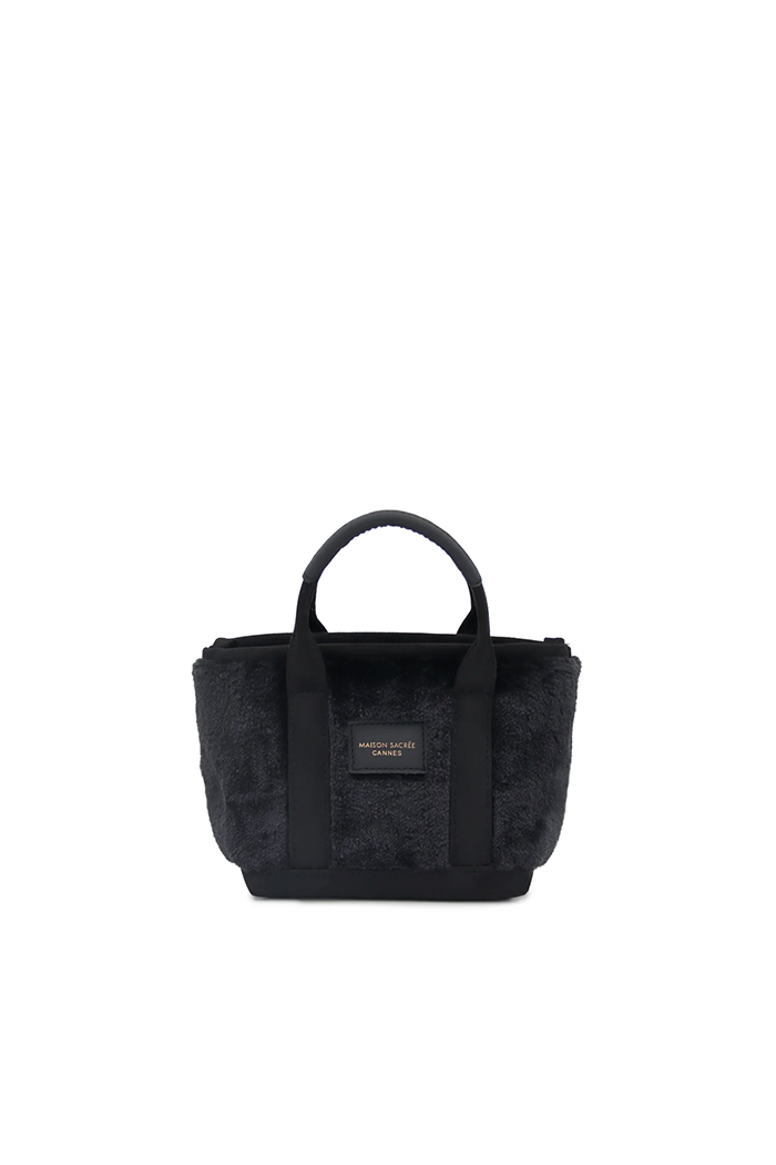 Miramar Peluş Siyah Extra Mini Kol Çantası