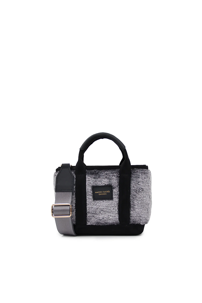 Miramar Peluş Gri Extra Mini Kol Çantası