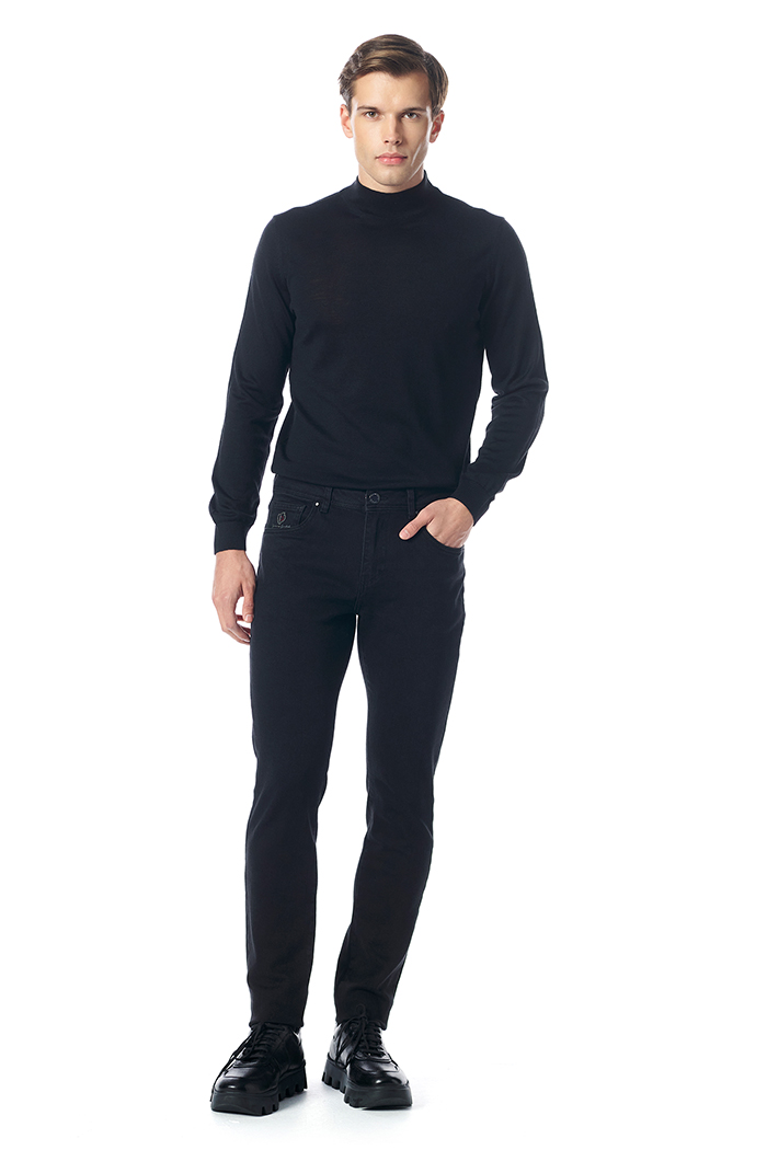 Giovane Gentile Pantolon Siyah Denim