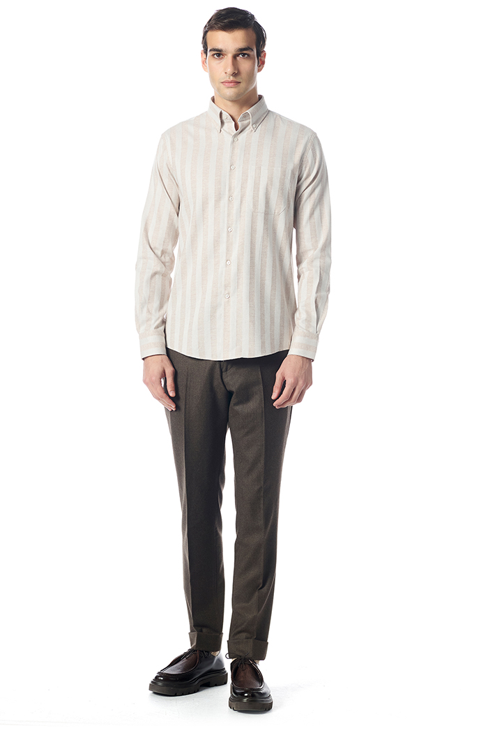 Giovane G. Designers Bej Gömlek