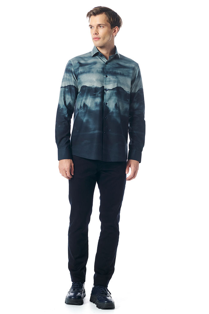 Giovane Gentile Lacivert Gömlek