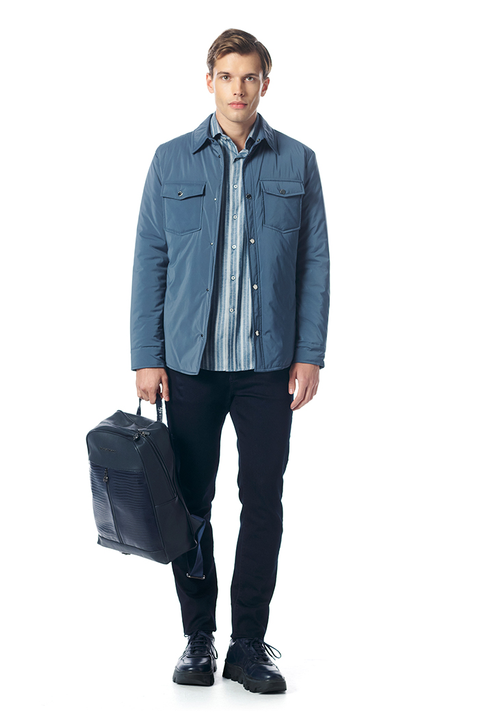 Giovane Gentile Çivit Mavi Mont / Kaban