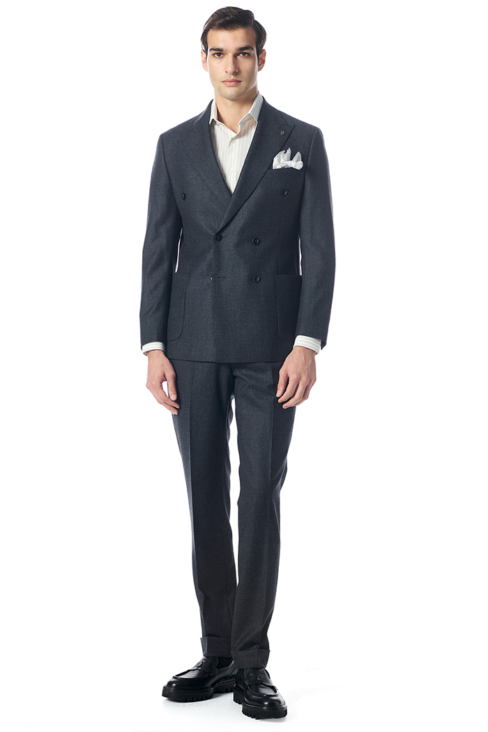 Giovane Gentile Antrasit Takım Elbise