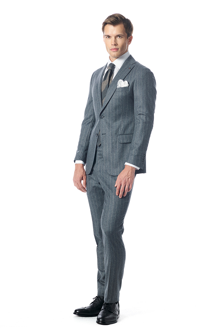 Giovane Gentile Gri Takım Elbise